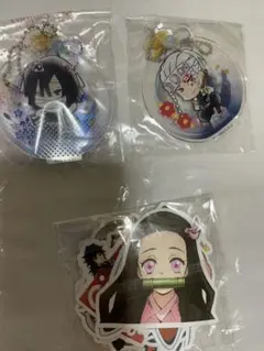 鬼滅の刃　天元・伊黒のアクキーとランダムシール約30枚セット　再値下げ！！