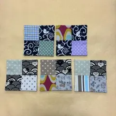 ハンドメイド　コースター　５枚セット② 猫