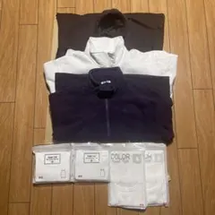 フードパーカ茶　ジップスウェット霜降り　 フリース紫　タンクトップ4枚　セット