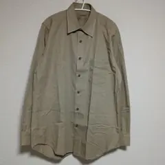 00s OLD UNIQLO ベージュ 長袖シャツ Lサイズ