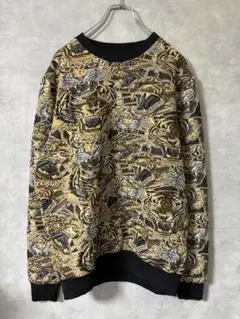 ZARA 刺繍 スウェット 虎柄 タイガー 総柄