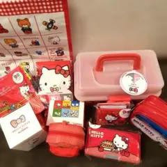 スリーコインズ キティ ツールボックス 筆箱風 財布風付箋 等 10点