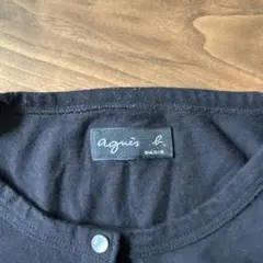 agnès b. ブラック長袖カーディガン