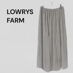 ローリーズファーム シフォン ロングスカート　ウエストゴム　春　上品　きれいめ