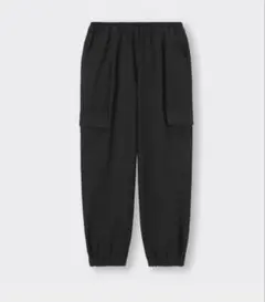 カーゴジョガーパンツ　GU ユニクロ　クロ　カーゴパンツ　ブラック