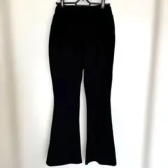 【美品】SHEIN シーイン黒 フレアパンツ クロスデザイン　サイズS