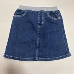 ミキハウス　スカート　デニム　サイズM 120-130 MIKIHOUSE