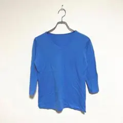 レディース　Tシャツ/カットソー　LLサイズ　七分袖　カジュアル　無地　春　秋