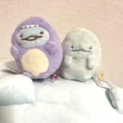 タグ付き すみっコぐらし てのりぬいぐるみ とかげ セット