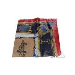 ❣️SILIQUE シリク スカーフ 55×55 正方形 シルク調 幾何学柄