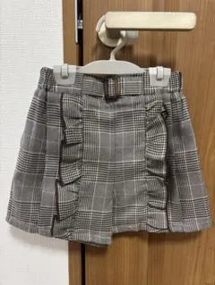 a.v.v チェック柄フリルショートパンツ 100