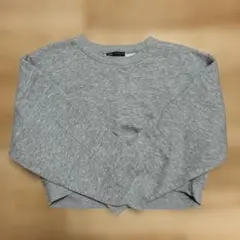 ZARA グレー クロップド丈スウェット Mのサムネイル