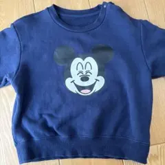 ユニクロ　ミッキーマウス トレーナー ネイビー 100サイズ