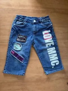 キッズ デニム ハーフパンツ LOVE MMC