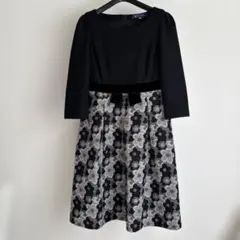 美品★ M'S GRACY エムズグレイシー 花柄 ワンピース リボン 38