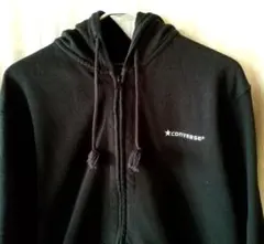 コンバースパーカー L 黒 レディース