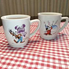 ディズニーマグカップ　 2個セット　ミッキー　グーフィー