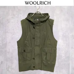 WOOLRICH ウールリッチ【M】ベスト　カーキ　USED　古着