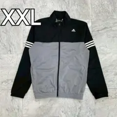 アディダス　トラックジャケット　メンズ　XXL　パフォーマンスロゴ　グレー
