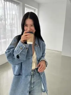 ISABEL MARANT デニムシャツ　ブルー　36 新品タグ付　plan c ISABEL MARANT デニムシャツ ブルー 36 新品タグ付 plan c - メルカリ