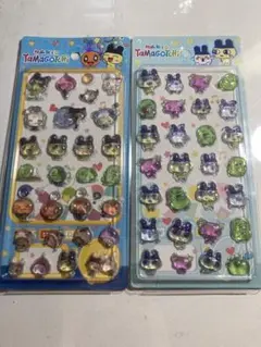 【海外製】立体たまごっち風シール 2個セット