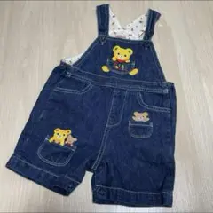 ミキハウスデニムオーバーオールサロペット80cmベビー