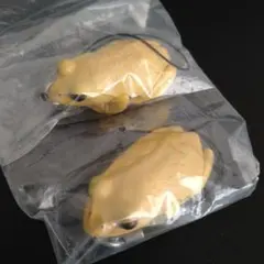 ネイチャーテクニカラー川内村のモリアオガエル「アルビノ（ストラップ）」 2体