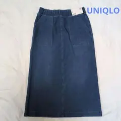 新品　UNIQLO デニムジャージースカート Mサイズのサムネイル