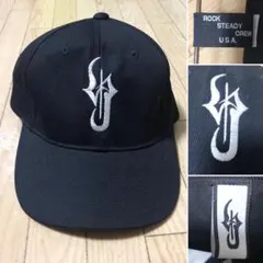 Vintage 90s ROCK STEADY CREW ロゴ キャップ 黒のサムネイル