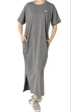 THE NORTH FACE 半袖　ワンピース　L　グレー　カーキ　1着