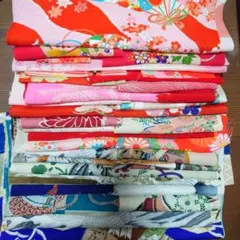 ま*る様 着物はぎれ　ハギレ　和布　リメイク　ハンドメイド　布