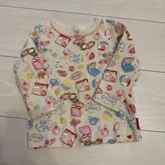 3/22までの出品。メゾピアノ Tシャツ 90cm ミミポポちゃん総柄