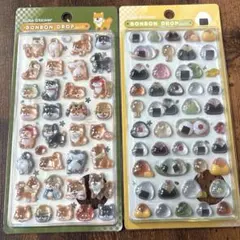 ボンボンドロップシール　柴犬　おにぎり　2枚セット