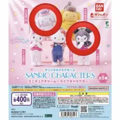 サンリオキャラクターズ ミニチュアチャーム～ライブキャラクター～　2種セット