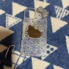 キティちゃん iPhone用クリアケース 鏡付き　iPhone13