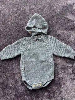 3〜6ヶ月　ニットロンパース