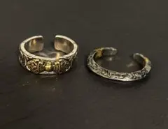 指輪　ヴィンテージ2本セット　オープナーリング　men'sstreet