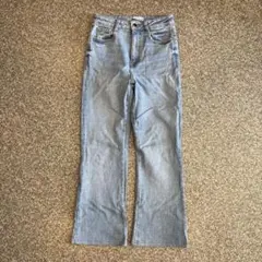 【300円オークション】ZARA フレアデニムパンツ y2k グランジのサムネイル