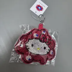 キティ　ミャクミャク　レザーキーホルダー