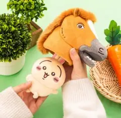 ちいかわ 馬を被ったうさぎマスコット ぬいぐるみ