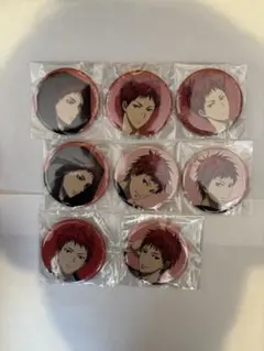 黒子のバスケ KUROCORZET　メモリアル缶バッジ 赤司征十郎 8個セット