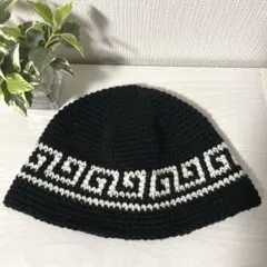 422クラシックハット☆クラッシャーハット☆バケットハット☆手編みニット帽