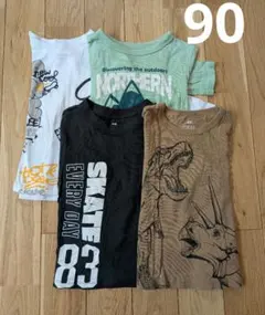 H&M　長袖Tシャツ4枚セット 90