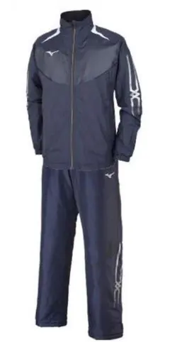 新品　Mizuno ネイビー ウィンドブレーカーセット