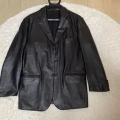 黒 ラムレザージャケット