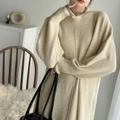 classicalelf ニットワンピース　ロングワンピース