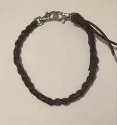 スマホハンドストラップ 本革 チョコレートカラー ハンドメイド