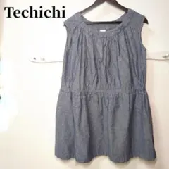 美品 Techichi (M) テチチ ミニワンピ ノースリーブ チュニックのサムネイル