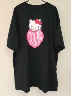 ハローキティ　ミージェーン　半袖Tシャツ　ブラック　ハート　サンリオ　アベイル