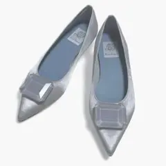 ◆美品◆ Emma Frances ビッグビジュー パンプス フラットシューズ